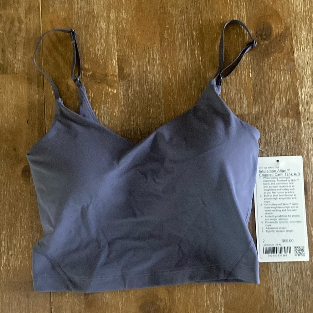 NWT Lululemon Align cropped cami tank A/B